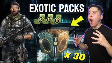 I OPENED 30+ EXOTIC PACKS IN MODERN COMBAT 5 + GAMEPLAY!!