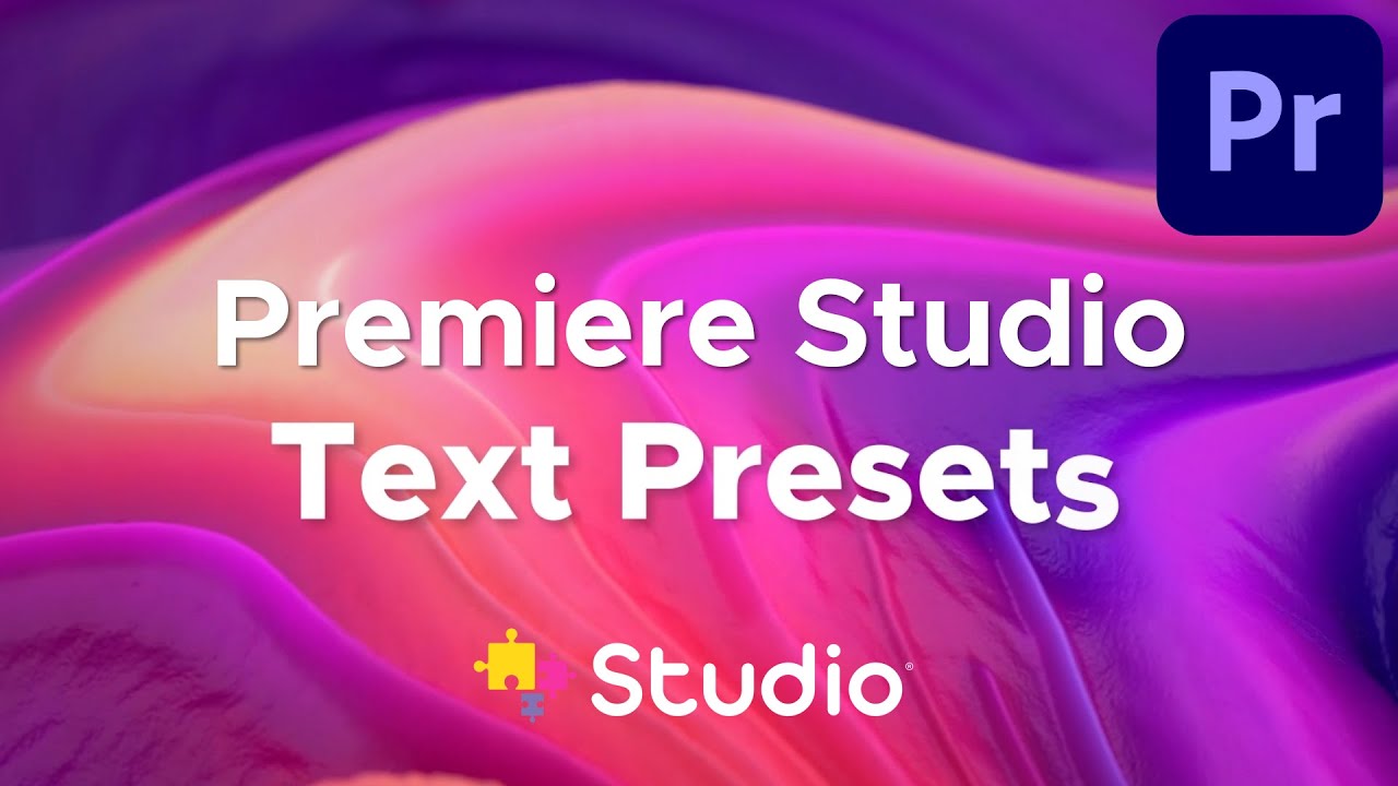 Motion Text Presets for Premiere Pro Premiere Studio Plugin YouTube