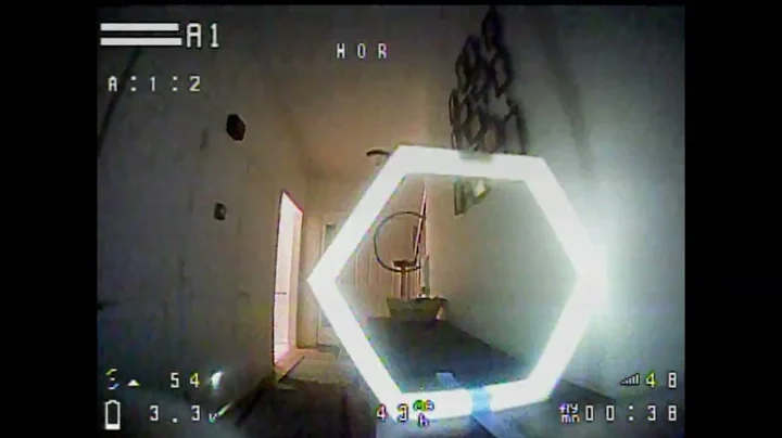 Testing my DIY LED whoop race gates