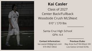 Kai Casler, C/O 2027 Center Back - 2026 Highlights