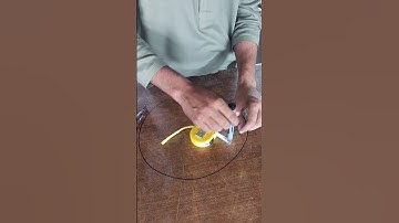 inches tape round circle marking idea