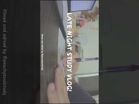 LATE NIGHT STUDY VLOG! (PREVIEW) #studyvlog #midsemester #libraryvlog