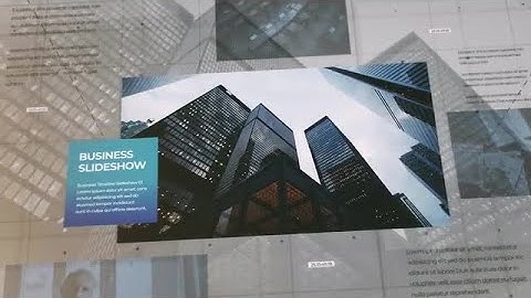 Clean Business Slideshow After Effects Templates