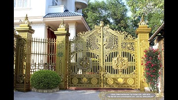 Cổng nhôm đúc cổng trình thực tế tại Trảng Dài Biên Hòa