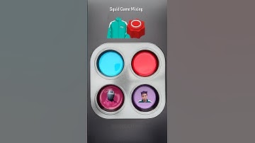 Squid Game Player + Gonggi Guess the mixed color #colormixing #satisfying