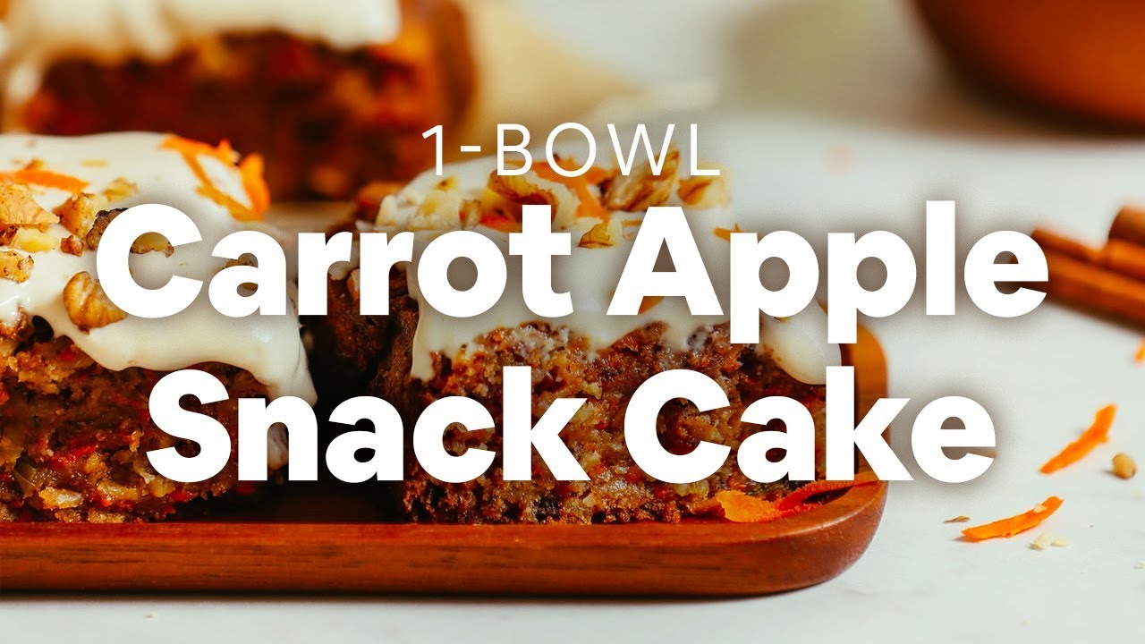 1-Bowl Vegan Apple Carrot Cake