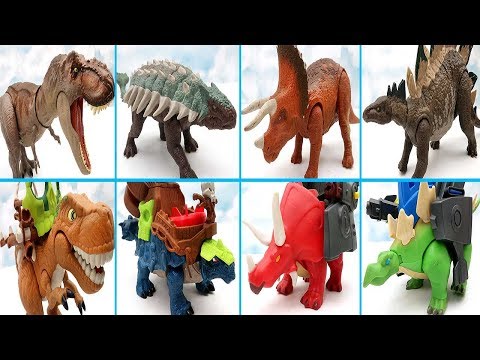 <strong>Real</strong> Dinosaur Toys VS Robot Dinosaur Toys! <strong>Dino</strong> Toy Shooting Bomb, Arrows For Kids