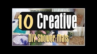 10 Creative DIY Shower Mats