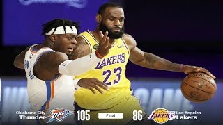 Thunder beat Lakers EASiLY | McGee hurts Steven