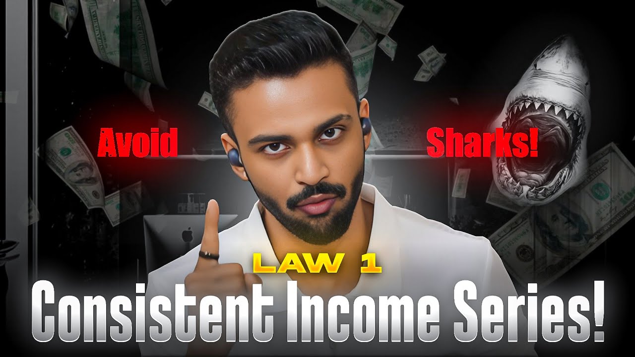 1st law of ‘Consistent Income’🔥 | AVOID THE ‘SHARKS’| 21 LAWS OF MONEY PRINTING SERIES💰