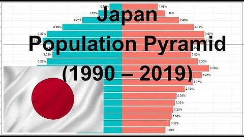 Japan Total Population Pyramid (1990 - 2019)