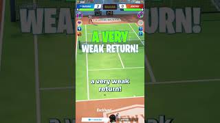 3 SECRET MOVES TO WIN 😍😍AT THE END OF THE MATCH IN TENNIS CLASH #shorts