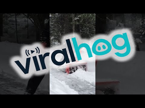 Video Man Busts a Moves While Plowing Snow || ViralHog