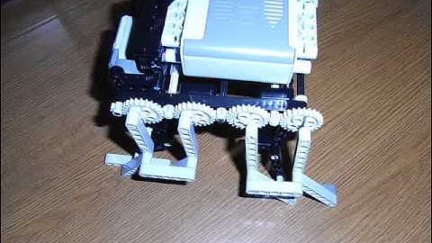 Long Stride 4 Legs Robot with Lego Technic 8293 Power Function 4