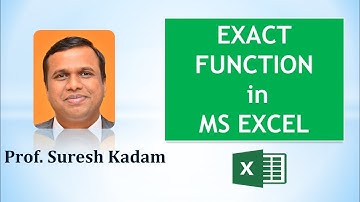 How to do case-sensitive comparison of strings using EXACT function in excel. [English]