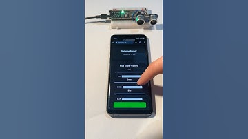 60 Second ESP32 Web Server: Live Distance Sensing & RGB LED Control