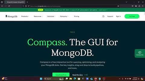 How to install mongoDB compass on windows 11