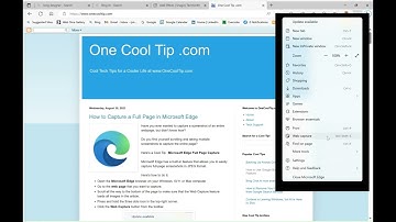 How to Capture a Full Web Page in Microsoft Edge
