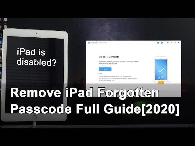 iPad is Disabled? Remove iPad Forgotten Passcode Full Guide [2024] class=