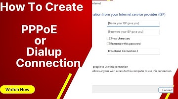 How do I setup a PPPoE on Windows 7/8/10/11#pppoe