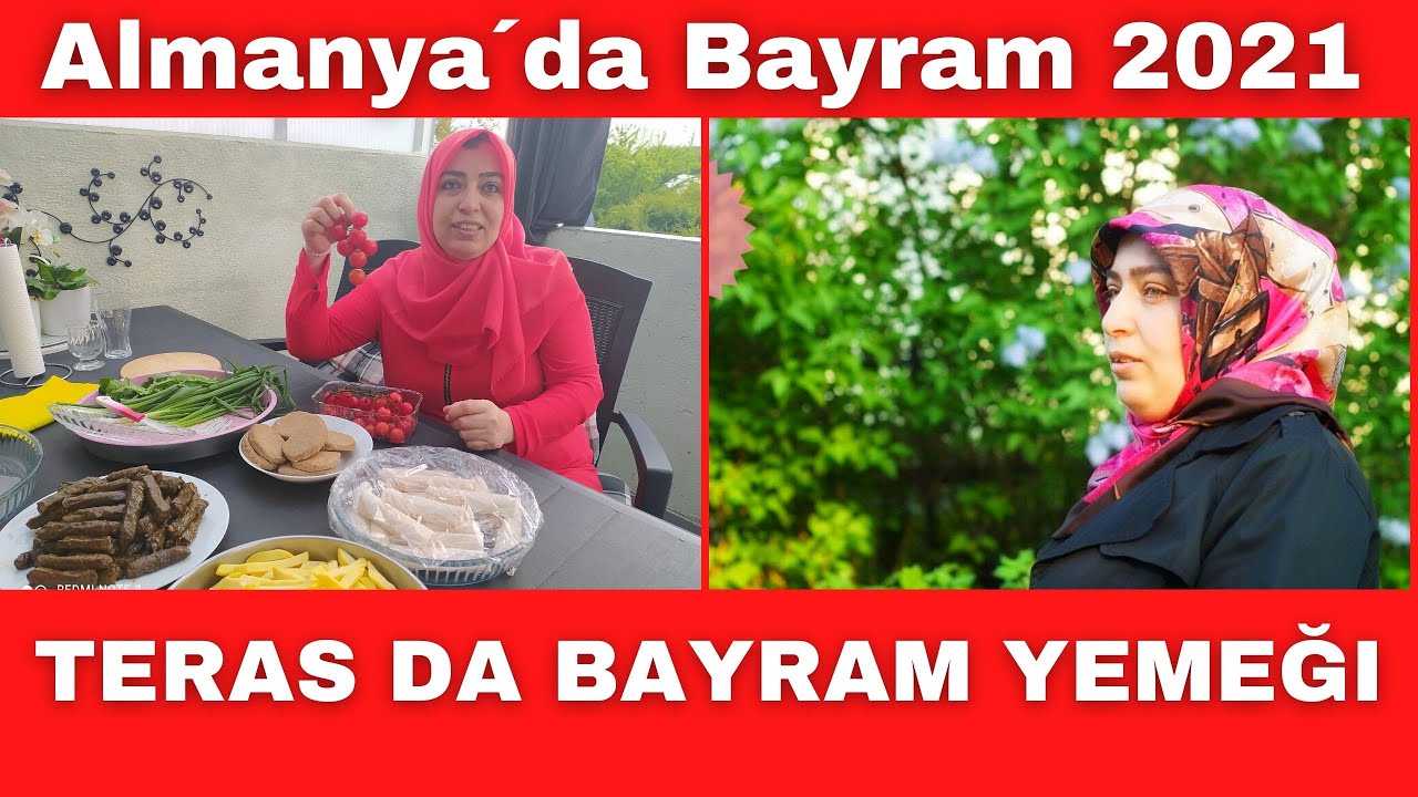 Teras da bayram Yemeği I Almanya´da Bayram I Almanya´da Günlük Vlog