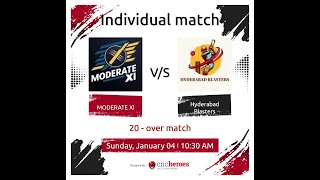 MODERATE XI V/S HYDERABAD BLASTERS | INDIVIDUAL MATCH |SPORTS CT | CRICHEROES | CRICKET! screenshot 2