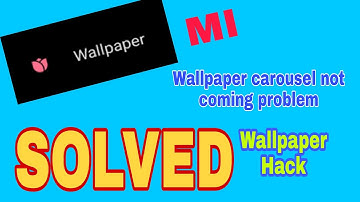 Wallpaper carousel problem solving mi glance video by#BM creations