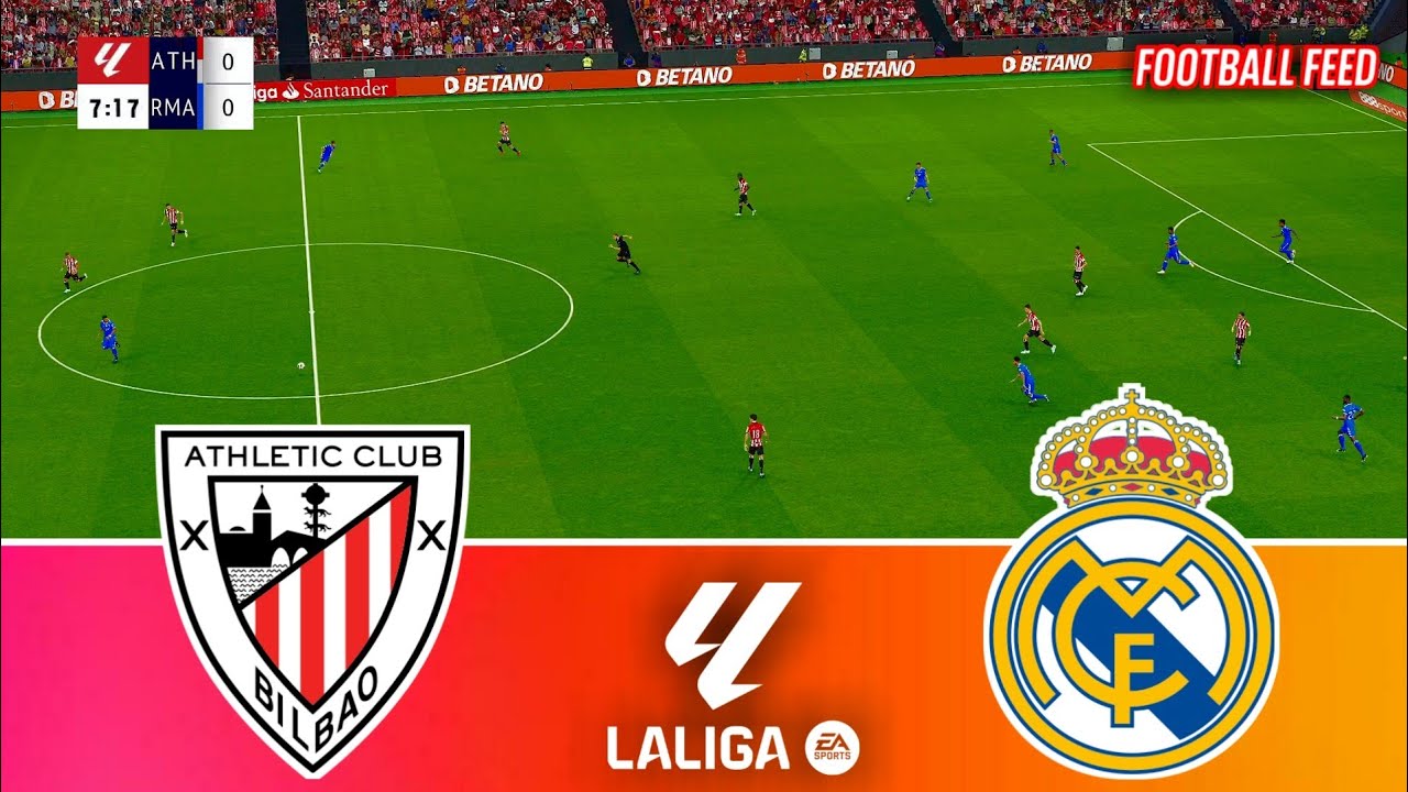 «Атлетик» — «Реал Мадрид» — Ла Лига 2025/26 | Полный матч, все голы | Моделирование PES 21