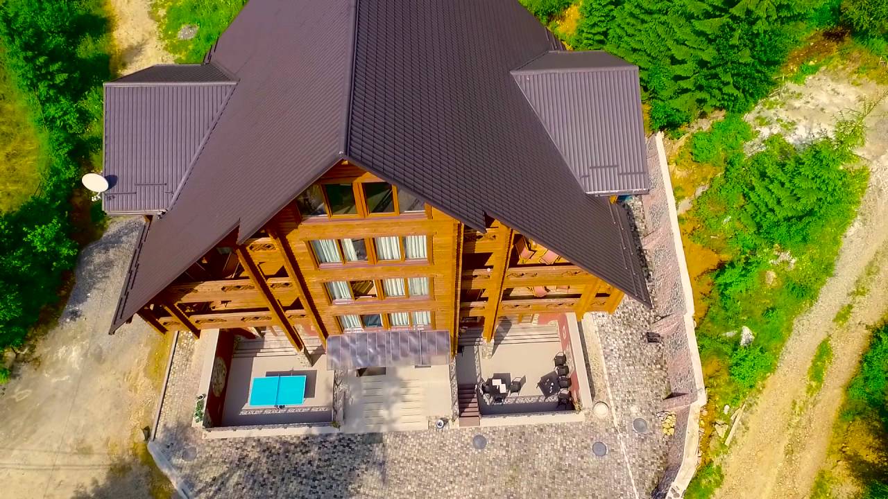 міні-готель «Карпатські джерела», аерозйомка