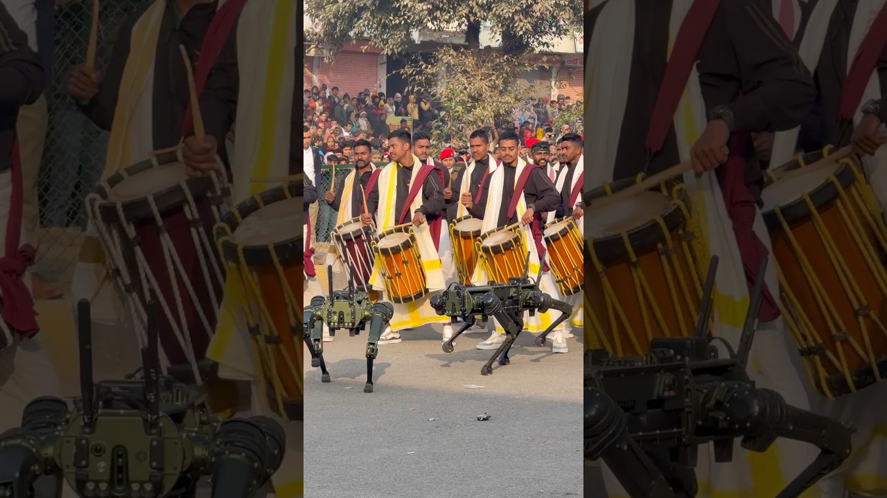 INDIAN ARMY ( SOUTH ) & REMOTE DOGS KA DANCE 😎 ! ARMY DAY PARED 2026 ! आर्मी डे परेड २०२६
