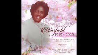 MEMORIAL SERVICE FOR MRS. PEARLY WARFIELD