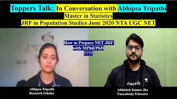 Toppers Talk | Abhipsa Tripathi | JRF in Population Studies | June 2020 | NTA UGC NET