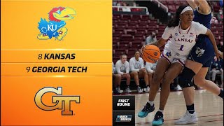 Kansas vs. Georgia Tech - Women’s NCAA tournament first-round highlights