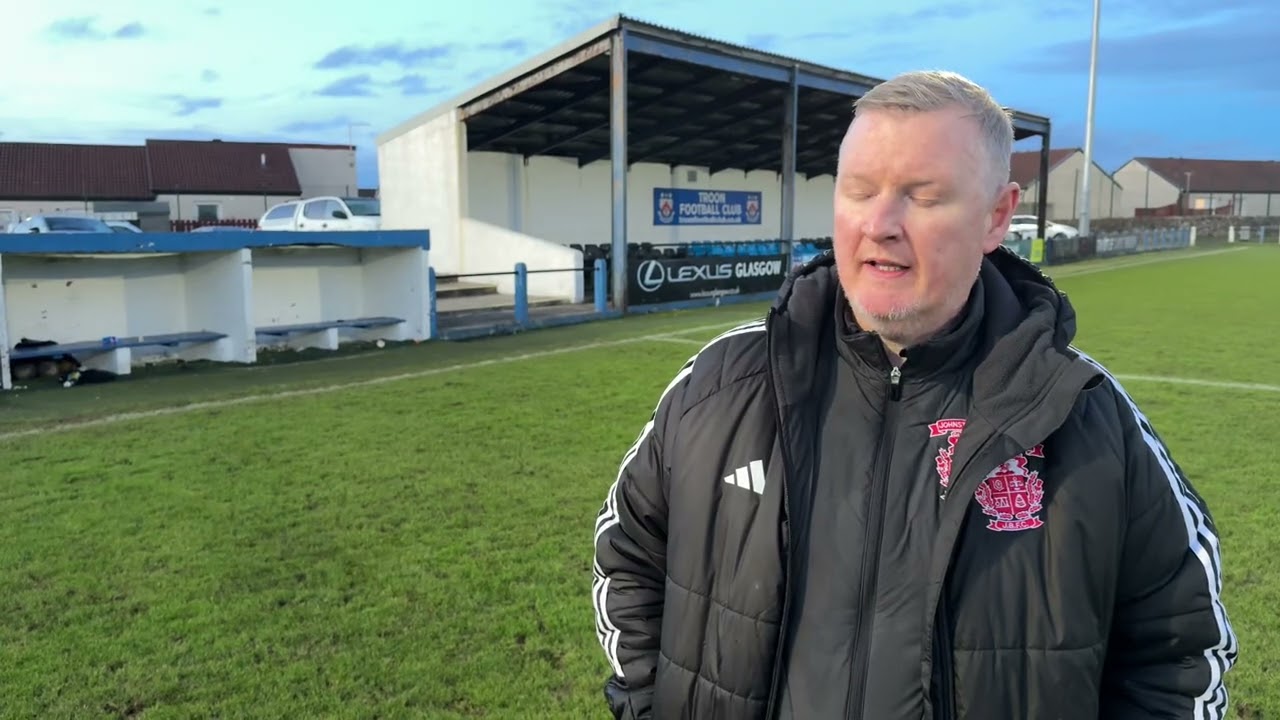 Murdo has his say after a fine 2-1 away win at Troon FC
