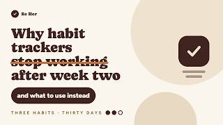 Why Habit Trackers Stop Working After Week Two (And What To Use Instead)