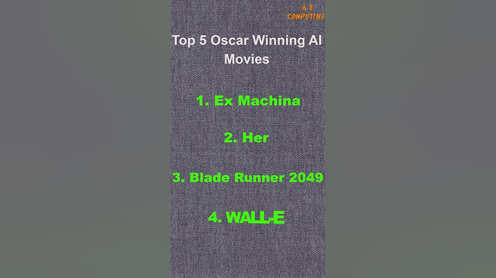 Top 5 Oscar Winning AI Based Movies #oscars #aimovie #hollywood