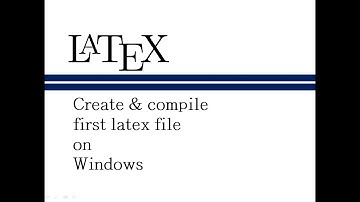 How to create a Latex file in TextnicCenter (Latex Editor) on Windows Operating System