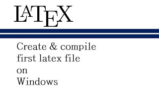 How to create a Latex file in TextnicCenter (Latex Editor) on Windows Operating System