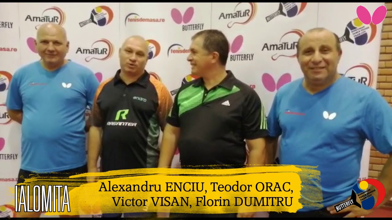 BUTTERFLY Romanian Table Tennis Team Cup 2019 Interviu IALOMITA