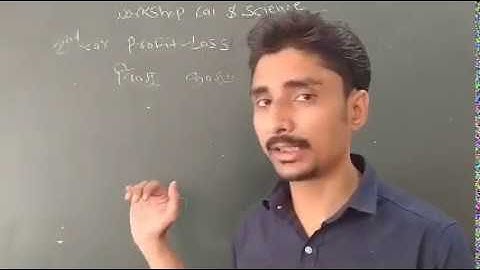 Workshop calculation and science Chapter Profit and Loss