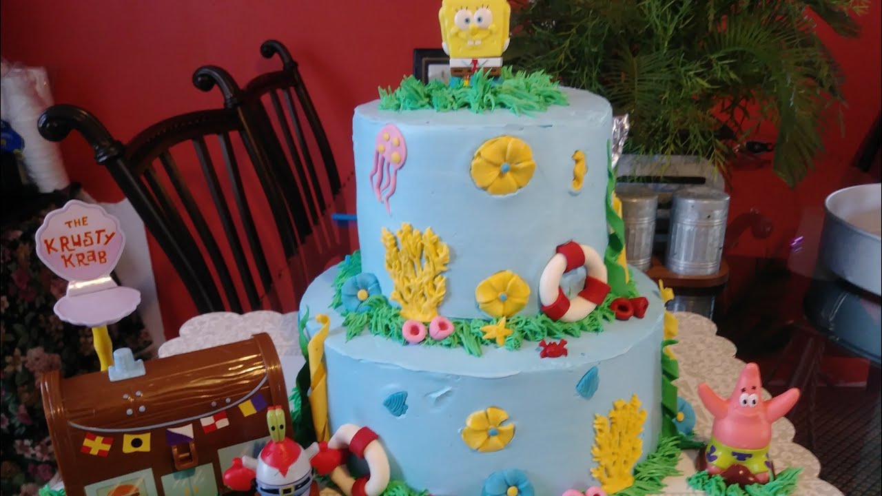 Facil Pastel De Bob Esponja Paso a paso - YouTube