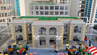 The Construction of a Highly Detailed & Cozy LEGO Restaurant & Terrace. City Update #9