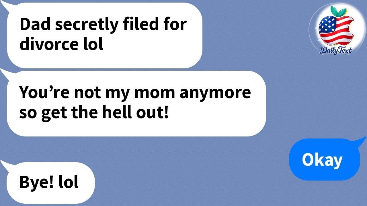 【Apple】 On the day of my daughter's graduation, she and my husband try and kick me out of the house