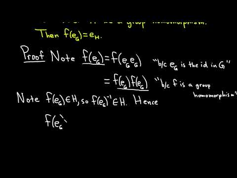 Group Homomorphisms Map