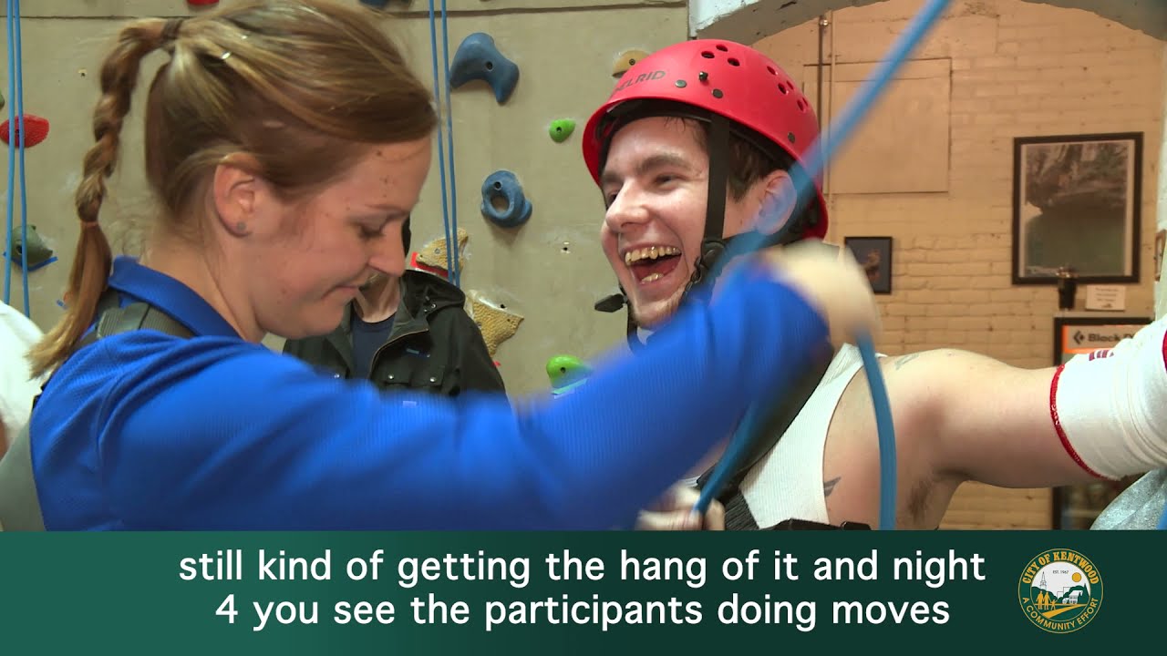 Kentwood Adaptive Rock Climbing program 2021