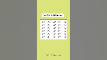 Find The Odd Game : 22 #odd #numbergame #maths #oddoneoutforkids #numberpuzzle #oddchallenge