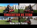 Toro Timecutter VS Titan | New ZeroTurn Mowers for 2020 With MyRIDE Suspension | Affordable Quality