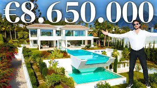 TOURING A 8.650.000€ MEGA MANSION with the Most Epic Overhang Pool / La Cerquilla, Marbella Spain.
