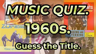 1960s 5 Second Clip Music Quiz | Guess the Song Title, Artist & Year Challenge!