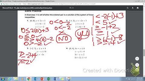 Algebra 2 Lesson 2.4 part 1 Systems of Inequalities